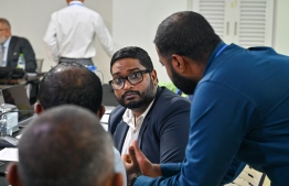 President of FAM, Bassam Adeel Jaleel during the Extra Ordinary Congress held by the Association on February.