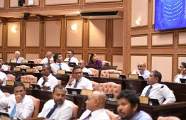 A ongoing parliamentary sitting