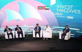 Ministers share information regarding investment opportunities in Maldives at the Invest Maldives Forum in Dubai.