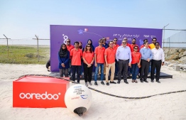 Ooredoo has taken the Peace Cable to Kulhudhuhfushi to commence work on set up.