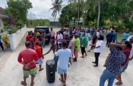 Ongoing fishermen's protest in Kooddoo.