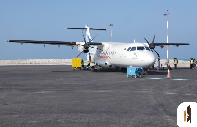 ހަނިމާދޫ އެއާޕޯޓުގެ އާ އޭޕްރަން ބޭނުންކުރަން ފަށައިފި