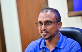 Vice Rector of Research and Innovation at Villa College, Dr. Mohamed Adil said the grant will be given to the staff of Villa College. 
Photo: Fayaz Moosa | Mihaaru News