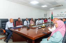 Representatives of Tourism Ministry meeting the Addu City Council -- Photo: Tourism Ministry