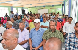 During the ceremony held to facilitate President Dr Mohamed Muizzu's address of the HDh. Makunudhoo residential community -- Photo: President's Office