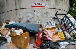 GARBAGE ON STREET / WAMCO / WASTE MANAGEMENT / MALE'