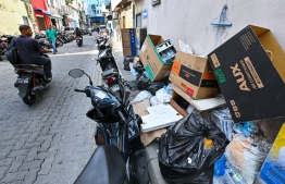 GARBAGE ON STREET / WAMCO / WASTE MANAGEMENT / MALE'