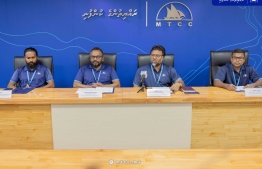 MTCC's CEO and senior management officials at a press conference they held today