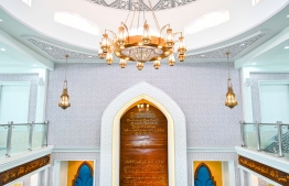 Interior of Masjid Hassan Adam: the two storey building can accommodate 1,500 persons -- Photo: Fayaz Moosa