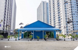 The new temporary mosque built in Hulhumale' Phase 2 by HDC -- Photo: HDC