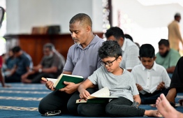 Recitation of the holy Quran at Islamic Centre -- Photo: Nishan Ali