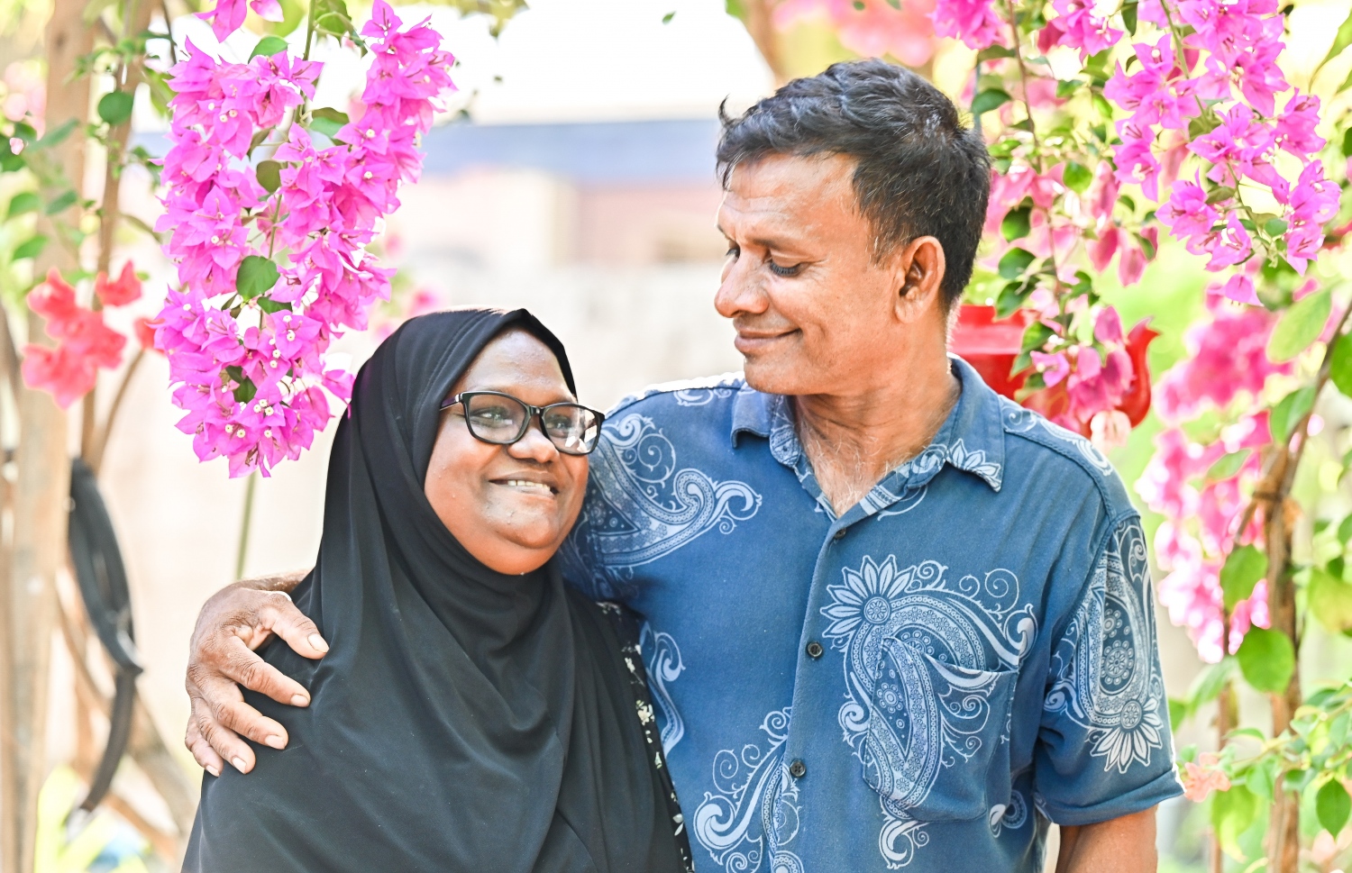 ނާޒިމާ އަދި ޝަރީފް.-- ފޮޓޯ: ފަޔާޒު މޫސާ/ މިހާރު