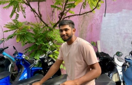 Sammah, on the streets of Male', in Maafannu.