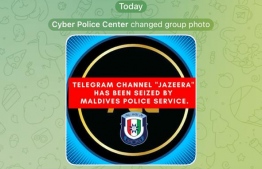 Image changed after police seized the Telegram channel in question.