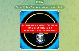 Image changed after police seized the Telegram channel in question.