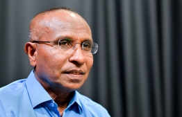 Former Vice Chairman of Election's Commission, Ismail Habeeb during his interview with Mihaaru News -- Photo: Nishan Ali / Mihaaru News