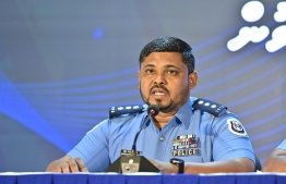 Acting Head of Crime Against Children, Chief Inspector of Police Ahmed Sofwath Rauf speaks during a press conference held by the police today. -- Photo: Nishan Ali