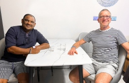 Coach at the Naseer Sports Academy (NSA), Naseer Ismail and Sports Science Expert, Nigel Hetherington (L-R).