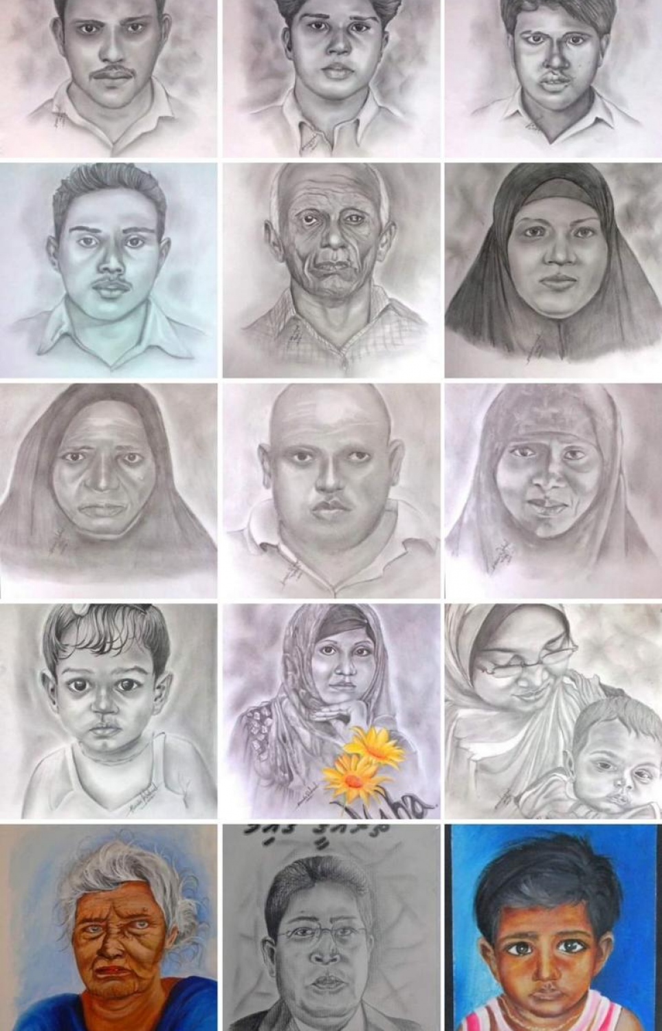 ހުސެއިންގެ ބައެއް ކުރެހުންތައް.