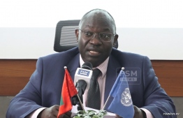 Livingstone Sewanya at the press briefing held on Thursday -- Photo: PSM News