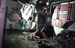 The boiler that exploded inside Felivaru Fisheries Complex.