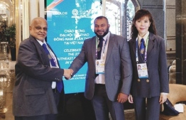 BBAM President Ibrahim Hameed and World Bodybuilding Federation President Paul Chua : A budget of MVR 11 million has been allocated for this year's World Championships in the Maldives.