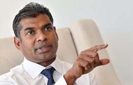 Managing Director of STO, Shimad Ibrahim in an interview with Mihaaru News -- Photo: Nishan Ali