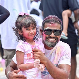 All smiles and colours.-- Photo: Nishan Ali / Mihaaru