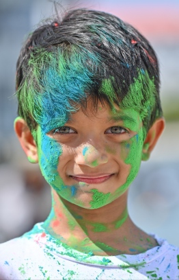 Eid Festivities - Fen Kulhi / Kula Jehun [Water and Colour play].-- Photo: Nishan Ali / Mihaaru