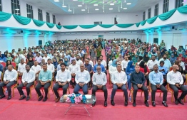 During the campaign event held in Addu City Hithadhoo for the upcoming parliamentary elections 2024.