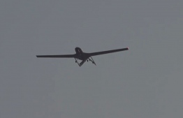 MNDF Air Corps military drone being used in today's search operation.