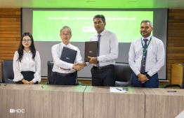 Agreement signing ceremony of the warehousing complex in Hulhumale' -- Photo: HDC