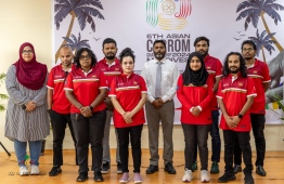 The Maldives Carrom team.