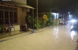 Flooding in Addu.