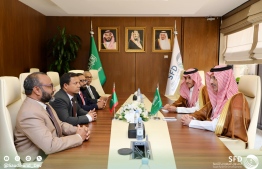Finance Minister Dr. Mohamed Shafeeq-Islamic Minister Dr. Mohamed Shaeem Ali Saeed-Saudi Development Fund meeting