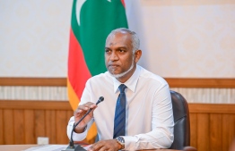 President Dr Mohamed Muizzu during a cabinet meeting -- Photo: President's Office