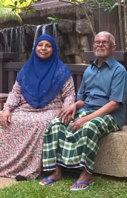 Abdulla Shahid’s mother Maimoona Wajeeh, and father Moosa Jameel.