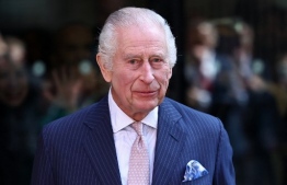 Britain's King Charles III arrives to visit the University College Hospital Macmillan Cancer Centre in London on April 30, 2024. Charles is making his first official public appearance since being diagnosed with cancer, after doctors said they were "very encouraged" by the progress of his treatment. (Photo by HENRY NICHOLLS / AFP)