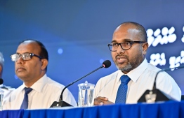 [File] Minister of Homeland Security and Technology Ali Ihusan -- Photo: Mihaaru