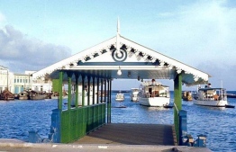 The Presidential jetty during former President Mohamed Amin Didi -- Photo: Dr. Hassan Hameed's blogpost