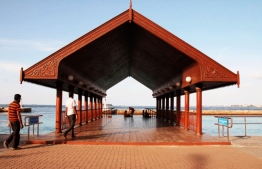 The Presidential jetty during former President Maumoon Abdul Gayoom -- Photo: Dr. Hassan Hameed's blogpost