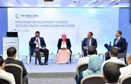 [File] Panel discussion held by World Bank to discuss the current economic status of Maldives -- Photo: Mihaaru