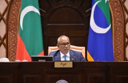 [File] Speaker of the Parliament Abdul Raheem Abdulla -- Photo: Parliament