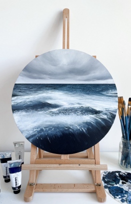 Shaya Latheef's signature ocean art -- Photo: Shaya