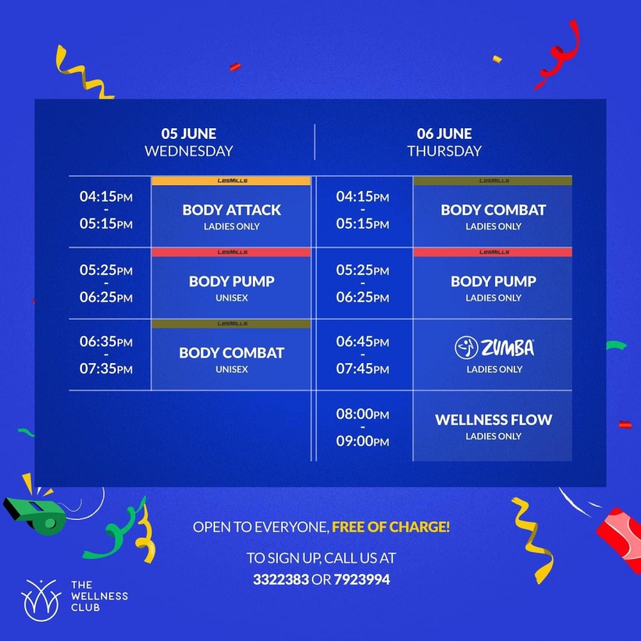 ނިއު ރިލީޒް ކްލާސްތަކުގެ ޝެޑިއުލް.