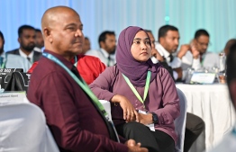Participants of the Fourth Civil Service Conference held at Dharubaaruge Convention Centre in Malé City this morning. -- Photo: Nishan Ali / Mihaaru News