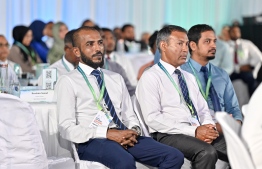 Civil servants in attendance at the Fourth Civil Service Conference held at Dharubaaruge Convention Centre in Malé City this morning. -- Photo: Nishan Ali / Mihaaru News