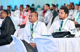 Addu City Mayor, Ali Nizar in attendance at the Fourth Civil Service Conference held at Dharubaaruge Convention Centre in Malé City this morning. -- Photo: Nishan Ali / Mihaaru News