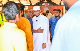 [File] Young Khatib Hussain Zain Ali, who led Friday prayer in a Maldivian mosque -- Photo: Fayaz Moosa |Mihaaru