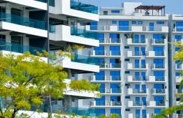 'The Gardens' apartments by JAAH Investments, which are now being finished by HDC -- Photo: Mihaaru